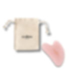 SENTARA Gua Sha C en Quartz Rose accessoire pour rituel beauté anti-âge et peau tonifiée