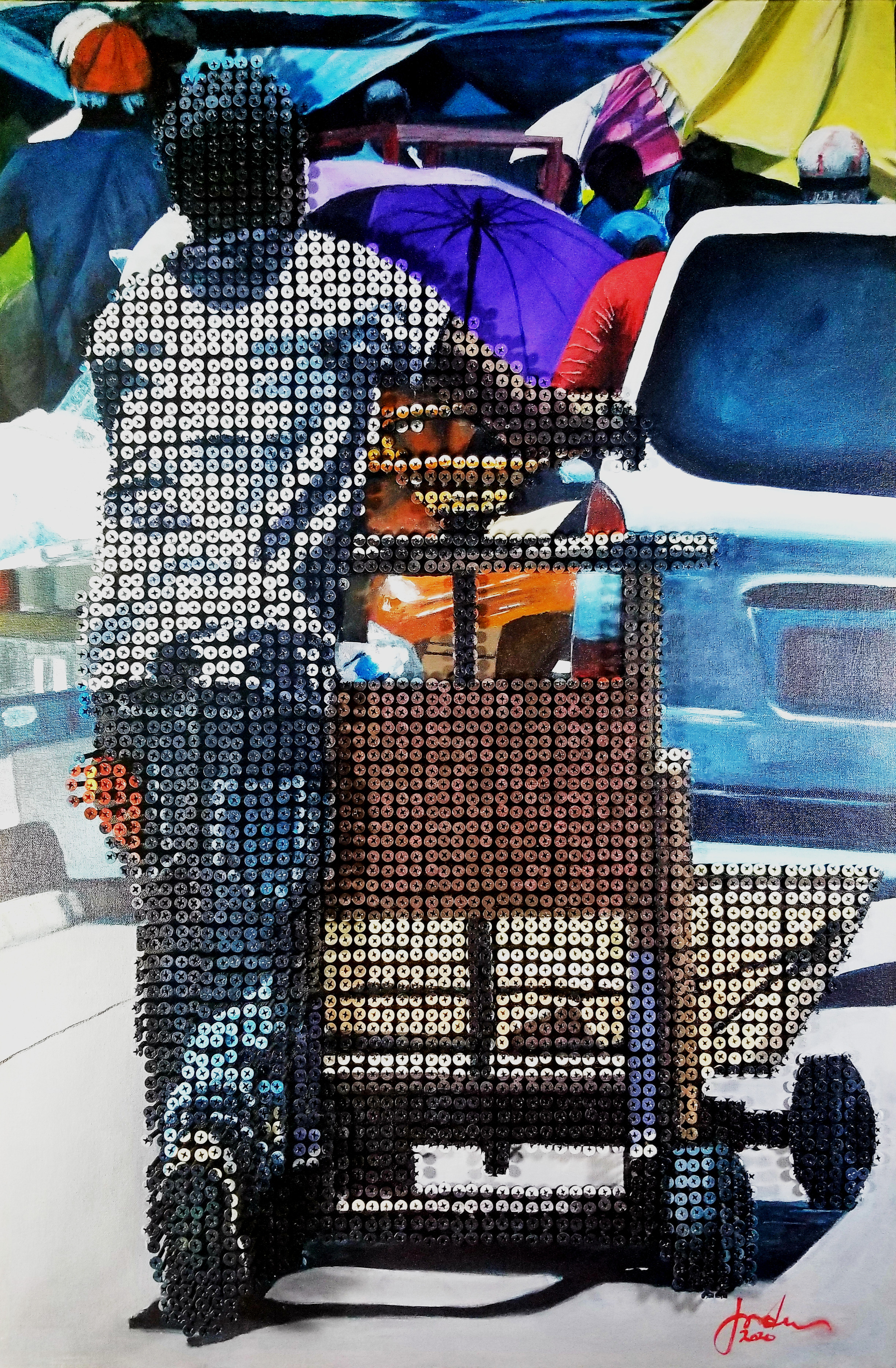 Bread Winner, 2019, 24"X36" (Sold)