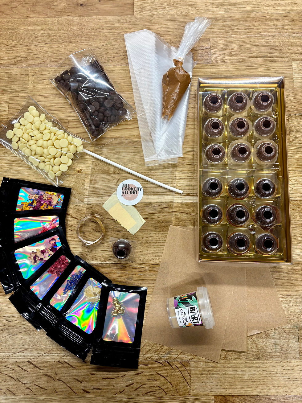 Thumbnail: Valentines Deluxe 18 Chocolate truffle and bark @Home kit