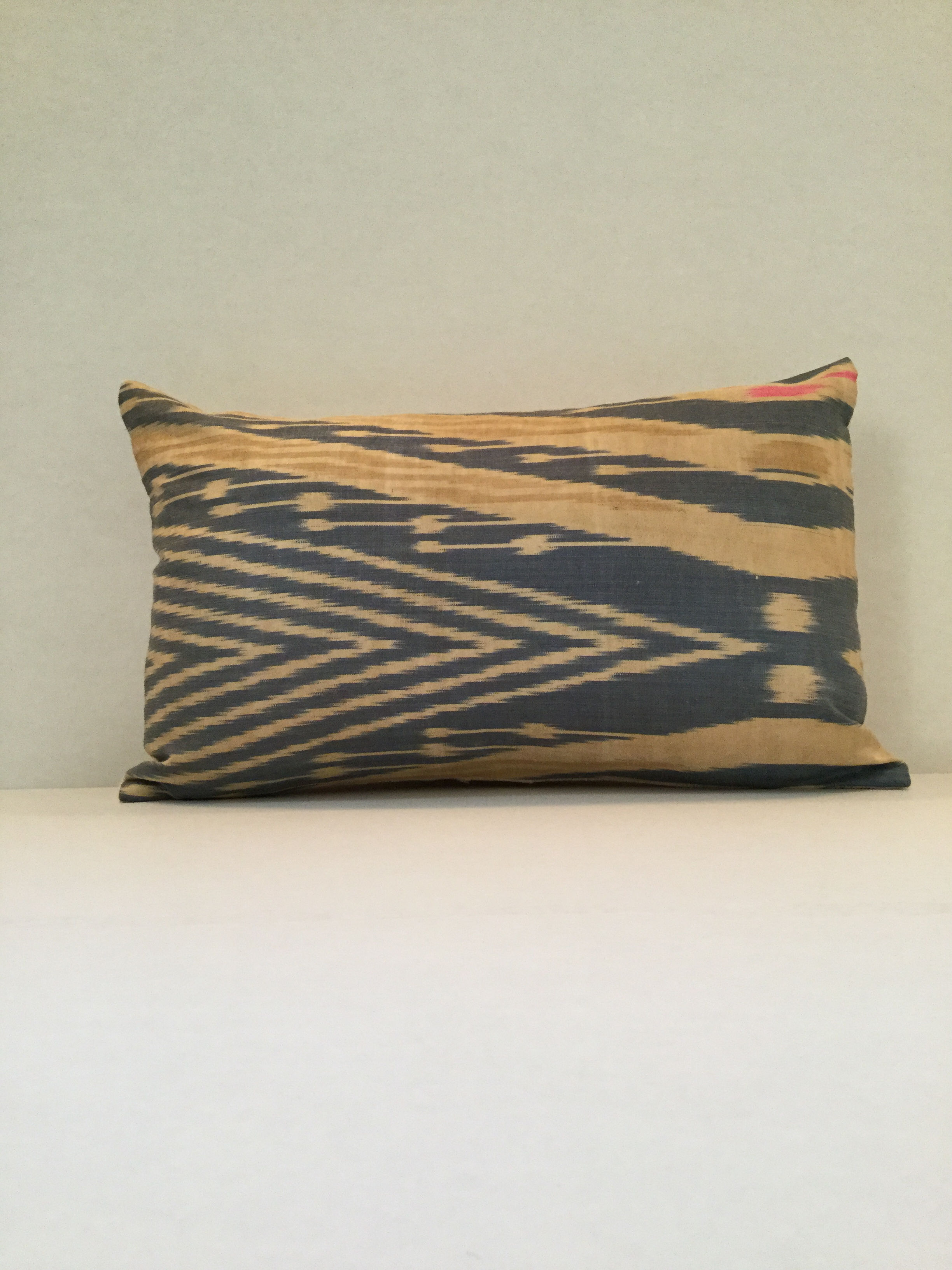 Custom Silk Ikat (Cream/Pink/Light Blue)