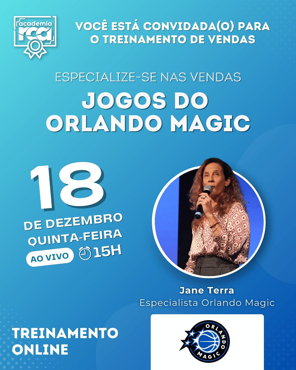 Treinamento Online RCA – Jogos do Orlando Magic