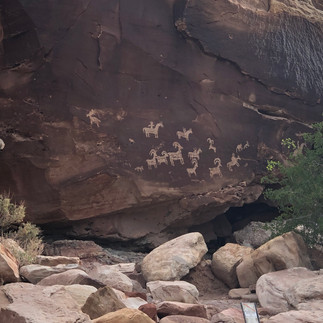 Ute Artwork along trail to Delicate Arch