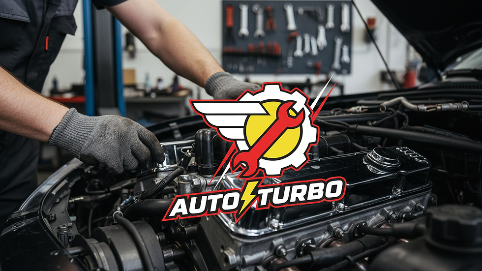 Close-up view of a mechanic inspecting a car engine