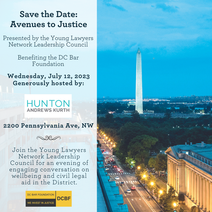 Will you sponsor Avenues to Justice on July 12?