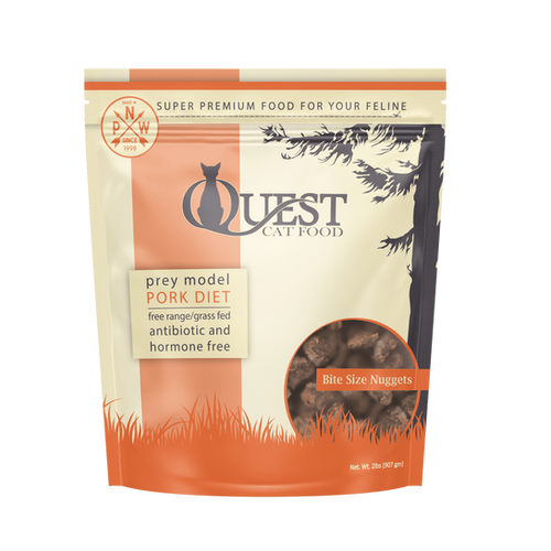 Quest Cat Food Pork Diet 2lb 808 Raw Pet Food