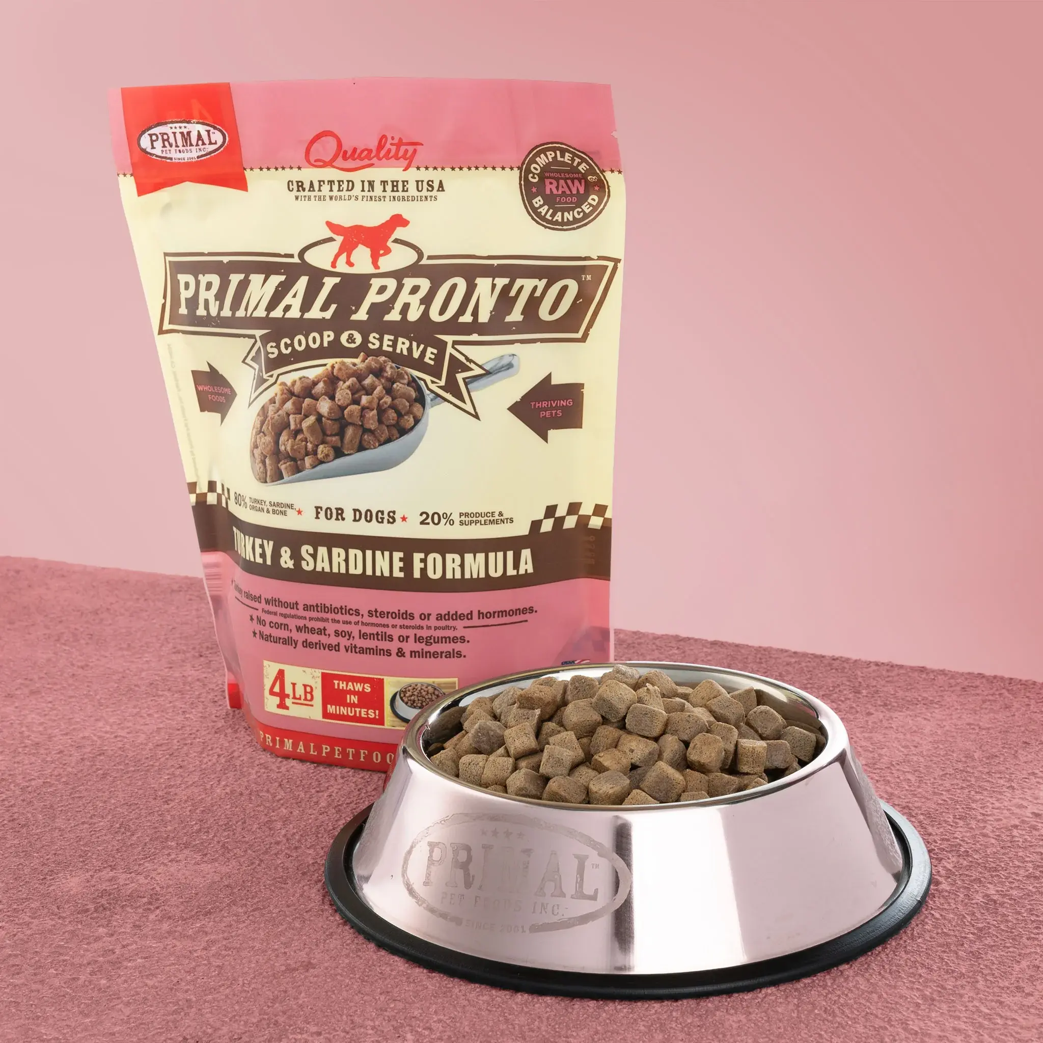 Primal: Pronto Turkey & Sardine (4 lbs.)