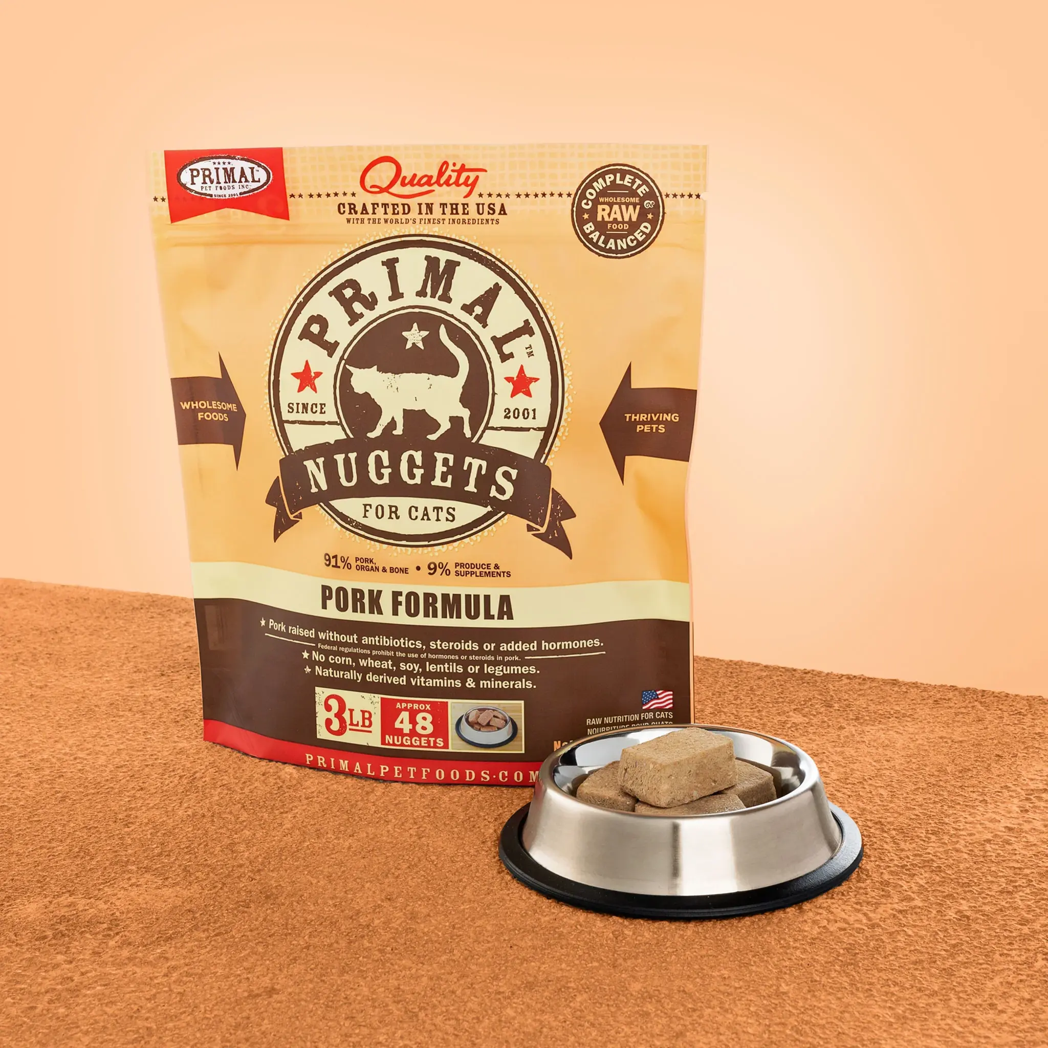 Primal Cat Nuggets Pork 3LB