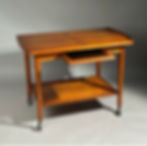 Teak serving cart
