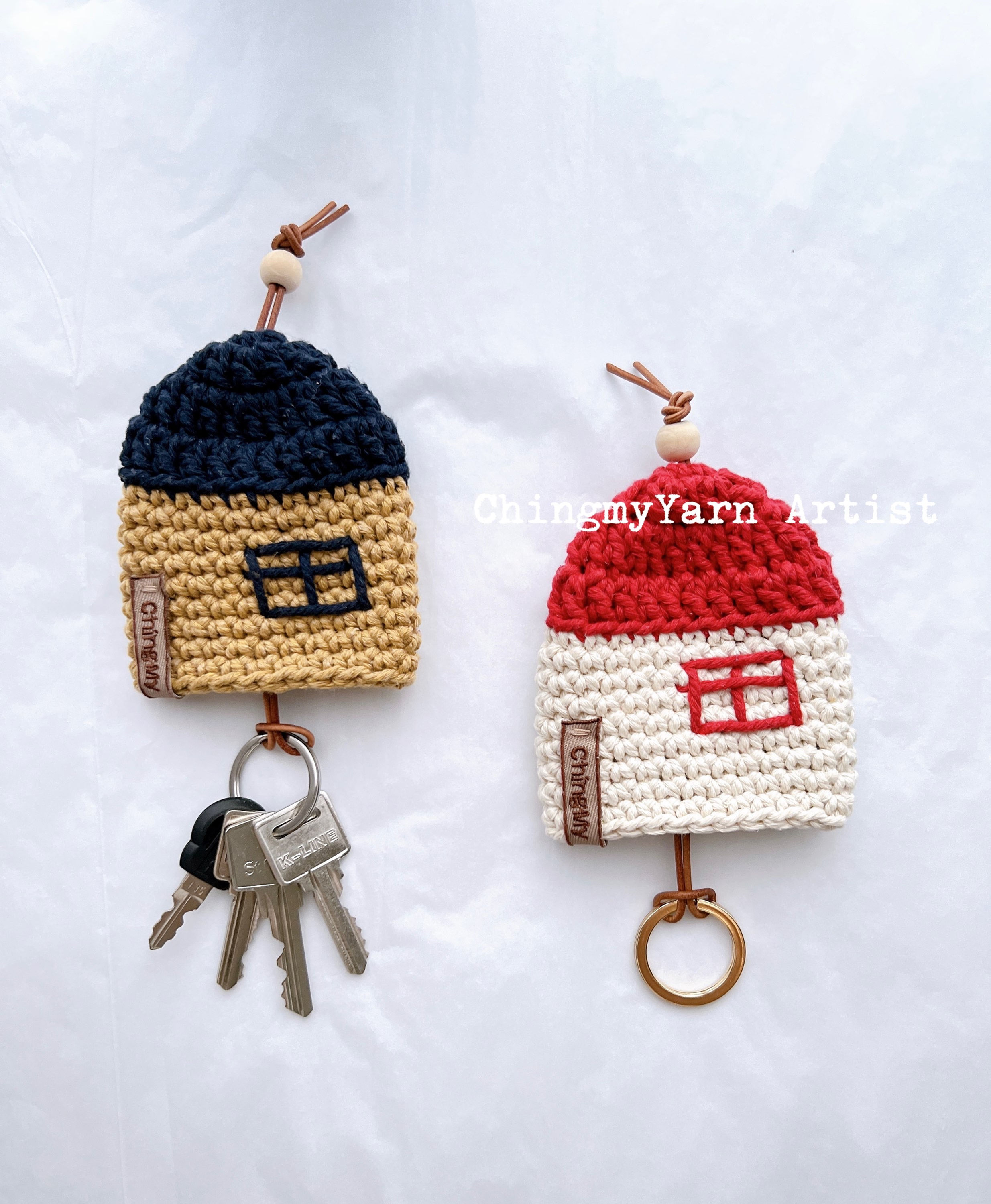 LITTLE COTTAGE KEY POUCH CALFSKIN