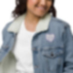 Thumbnail: Unisex denim sherpa jacket