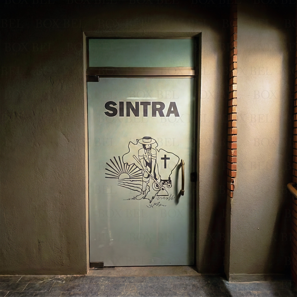 Porta de abrir de vidro temperado