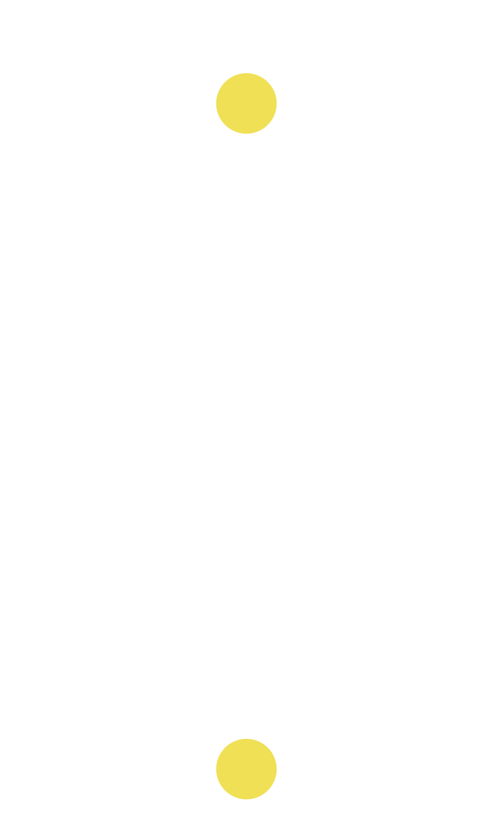 Letter C with two yellow dots