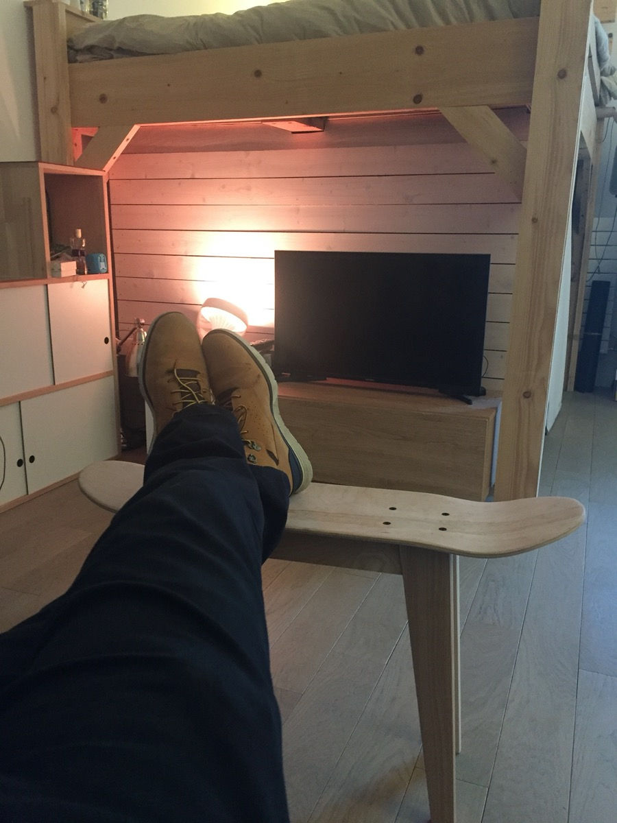 Miniature : Banc - Repose Pied en planche de skate