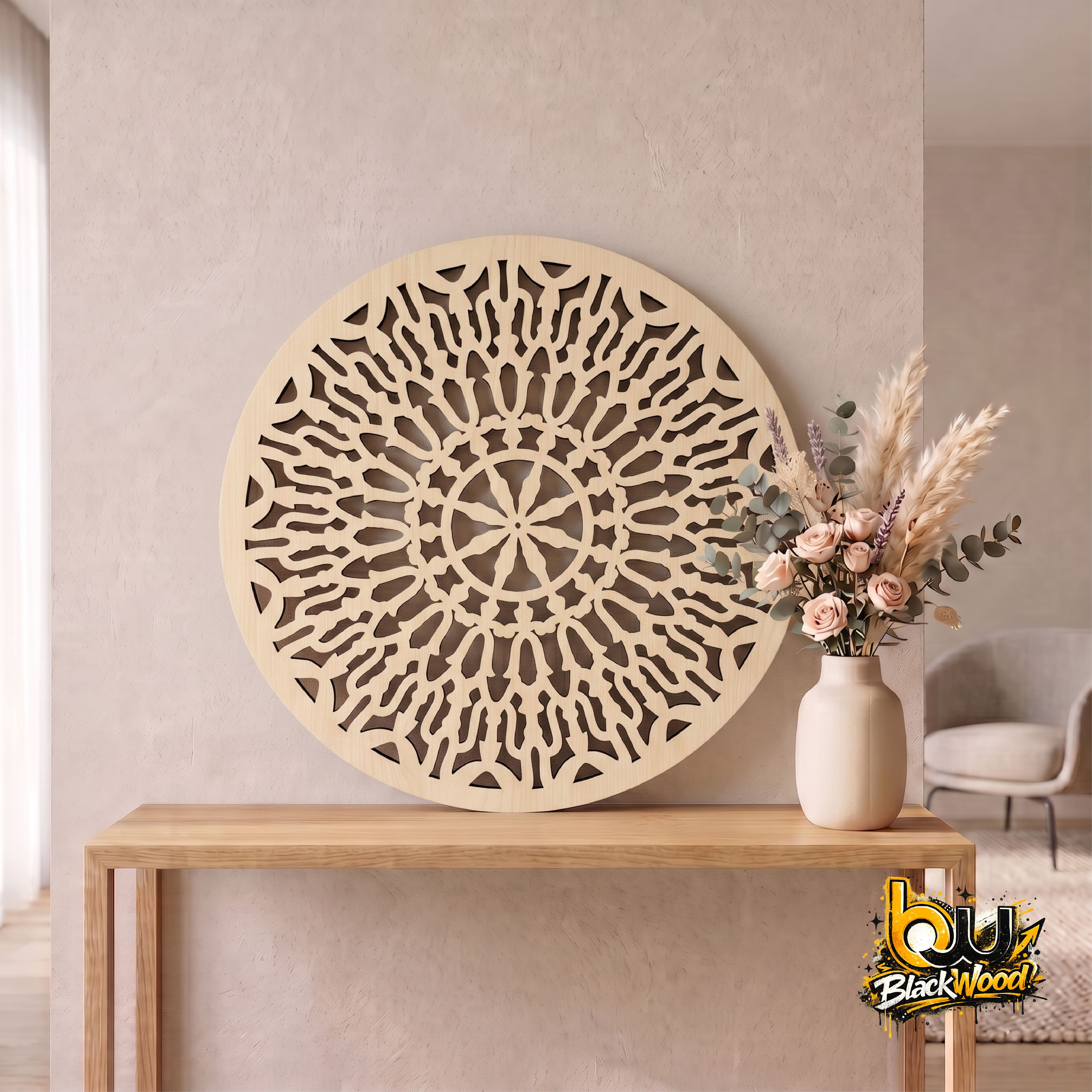 DESENLİ RATTAN TABANLIK - MODEL 9