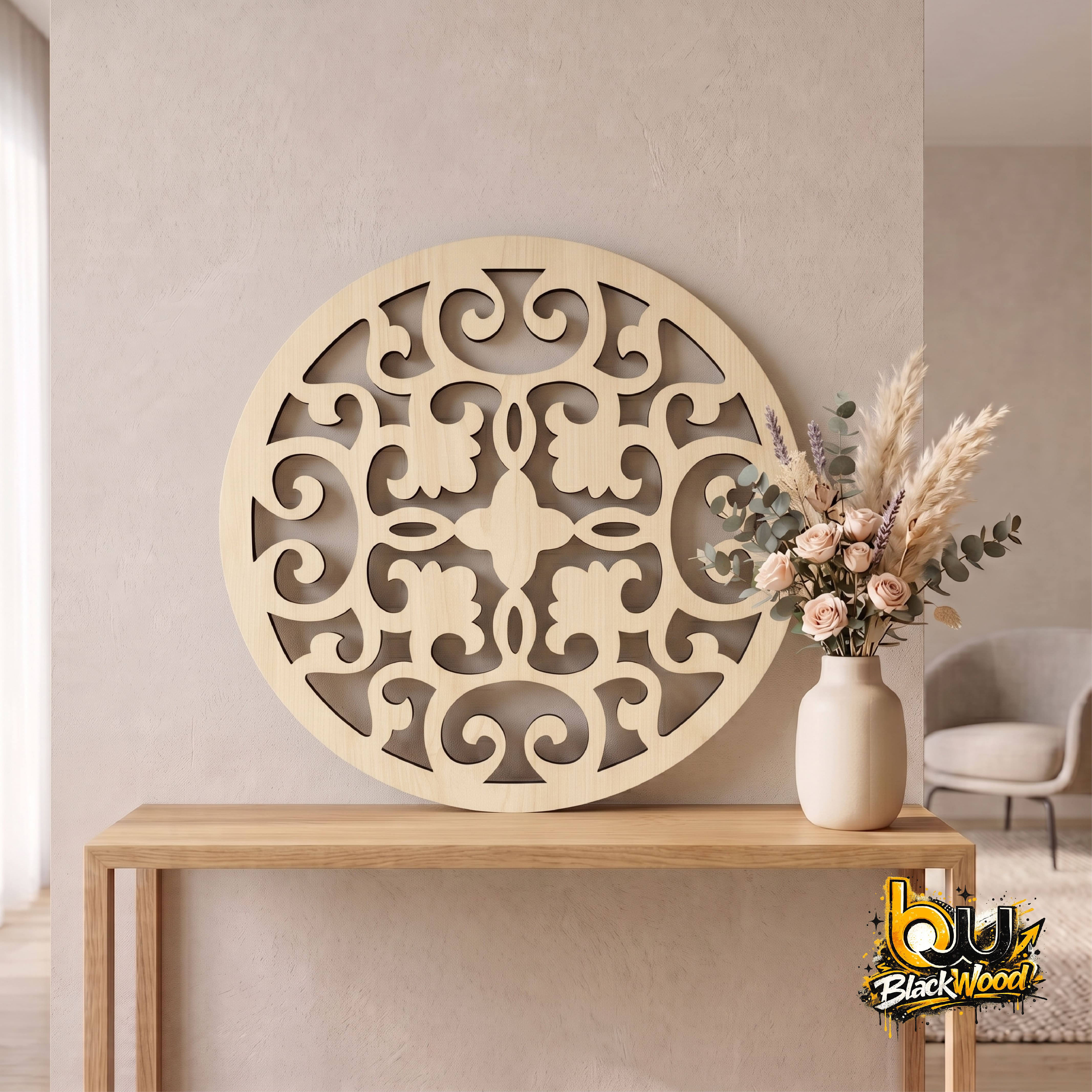 DESENLİ RATTAN TABANLIK - MODEL 5
