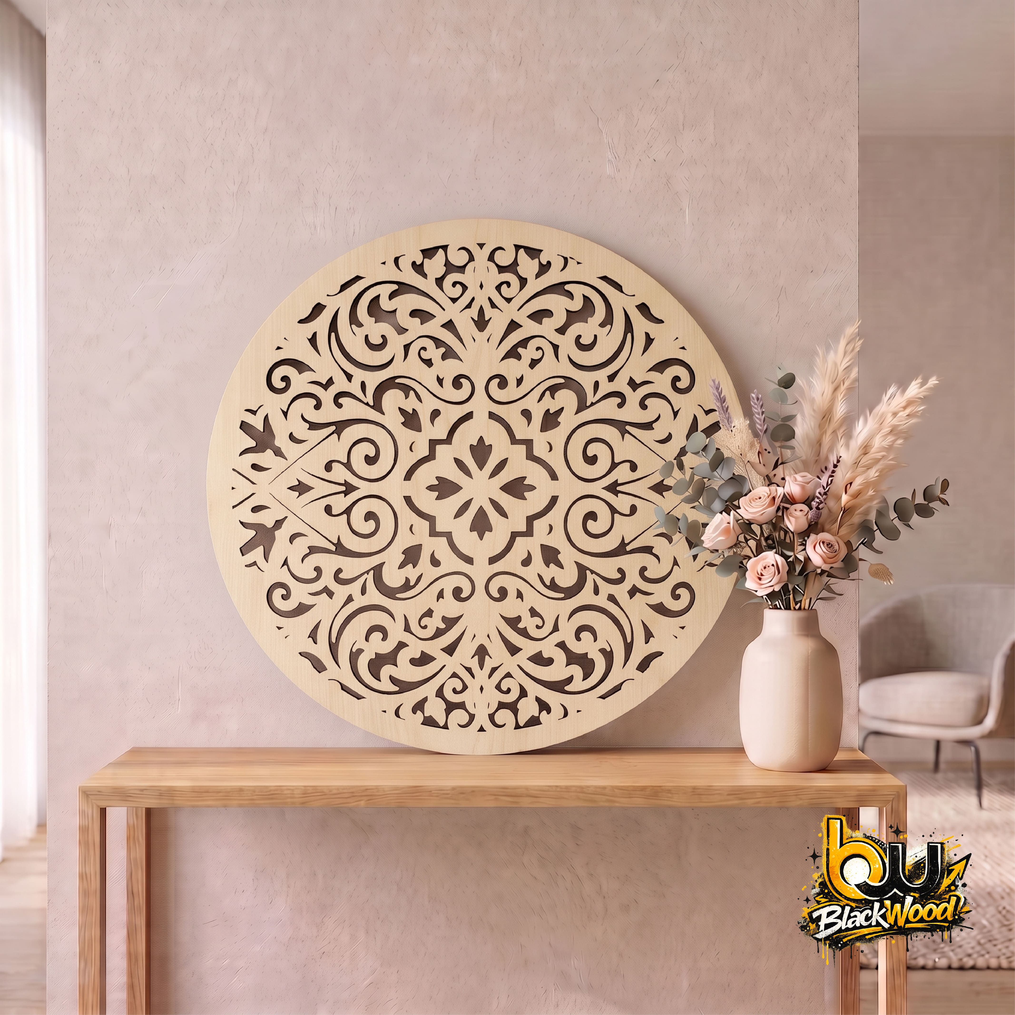 DESENLİ RATTAN TABANLIK - MODEL 7