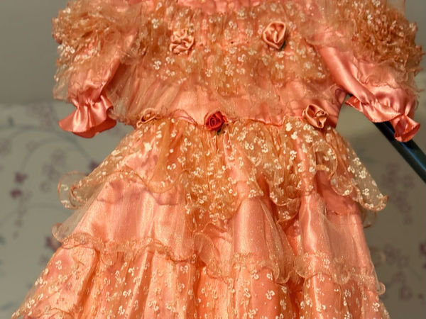 Robe de cérémonie pour fille à volants