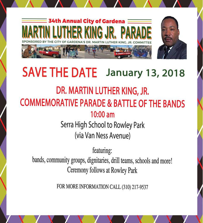 34th Annual Gardena MLK Day Parade and Battle of the Bands