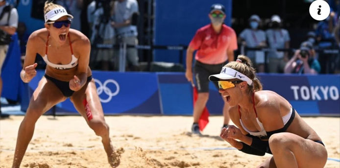 Americans April Ross and Alix Klineman Win Gold in Women's Beach Volleyball After Beating Australia