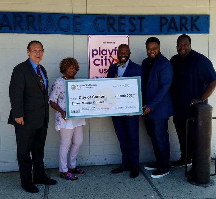 CARSON AWARDED FUNDS TO UPGRADE BELOVED COMMUNITY PARK