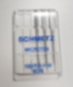 Use Microtex needles to sew batik fabric because the weave is tight.
