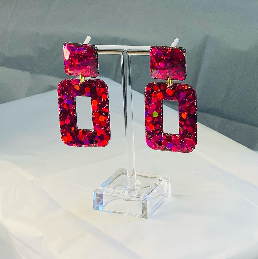Thumbnail: Rectangle Earrings