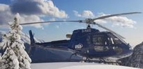 mountains and snow on a helicopter tour