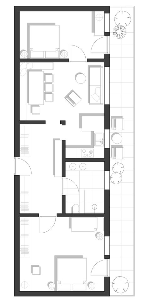 Vermessung und digitale Bestandsaufnahme einer Suite zur Vermietung und professionellen Online-Vermarktung.