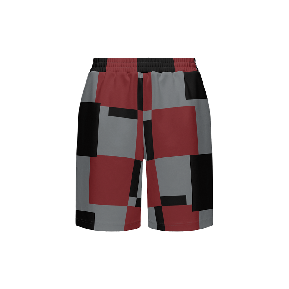 Unisex Casual Shorts-Dark Checker Collection