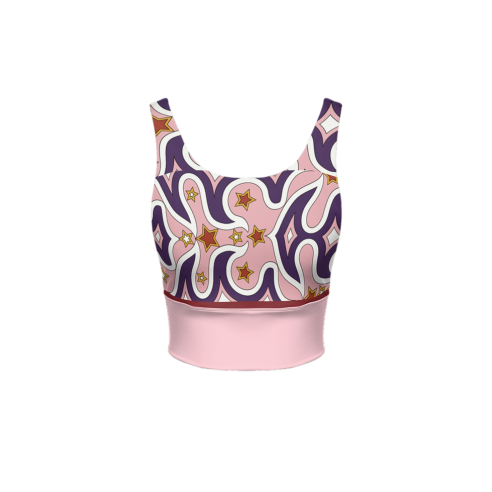 Women’s Longline V-Shape-Back Sports Bra-Third Eye Edition