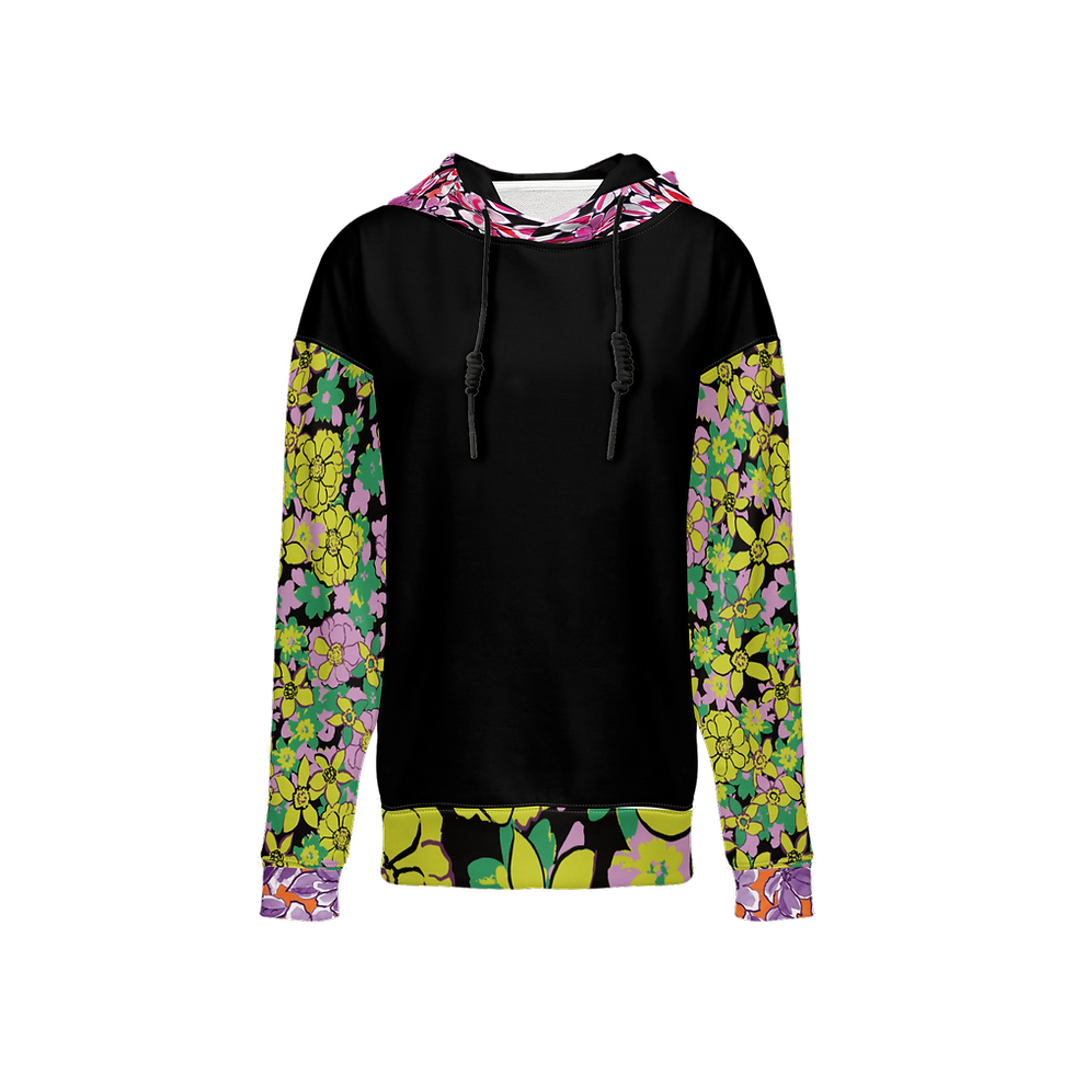 Women’s Relaxed Fit Hoodie-Dark Bright Pastels Edition