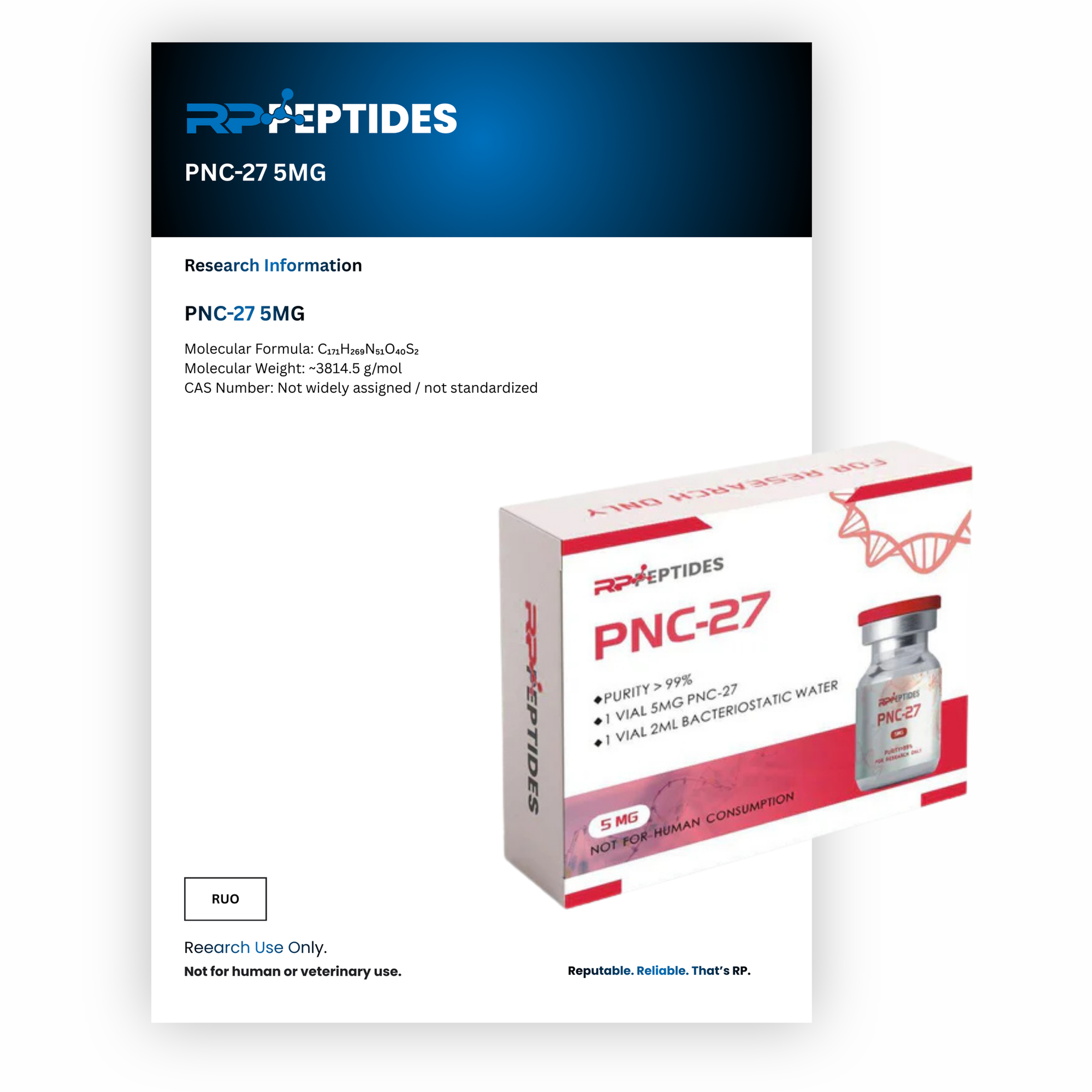 PNC-27 5MG : Research Only