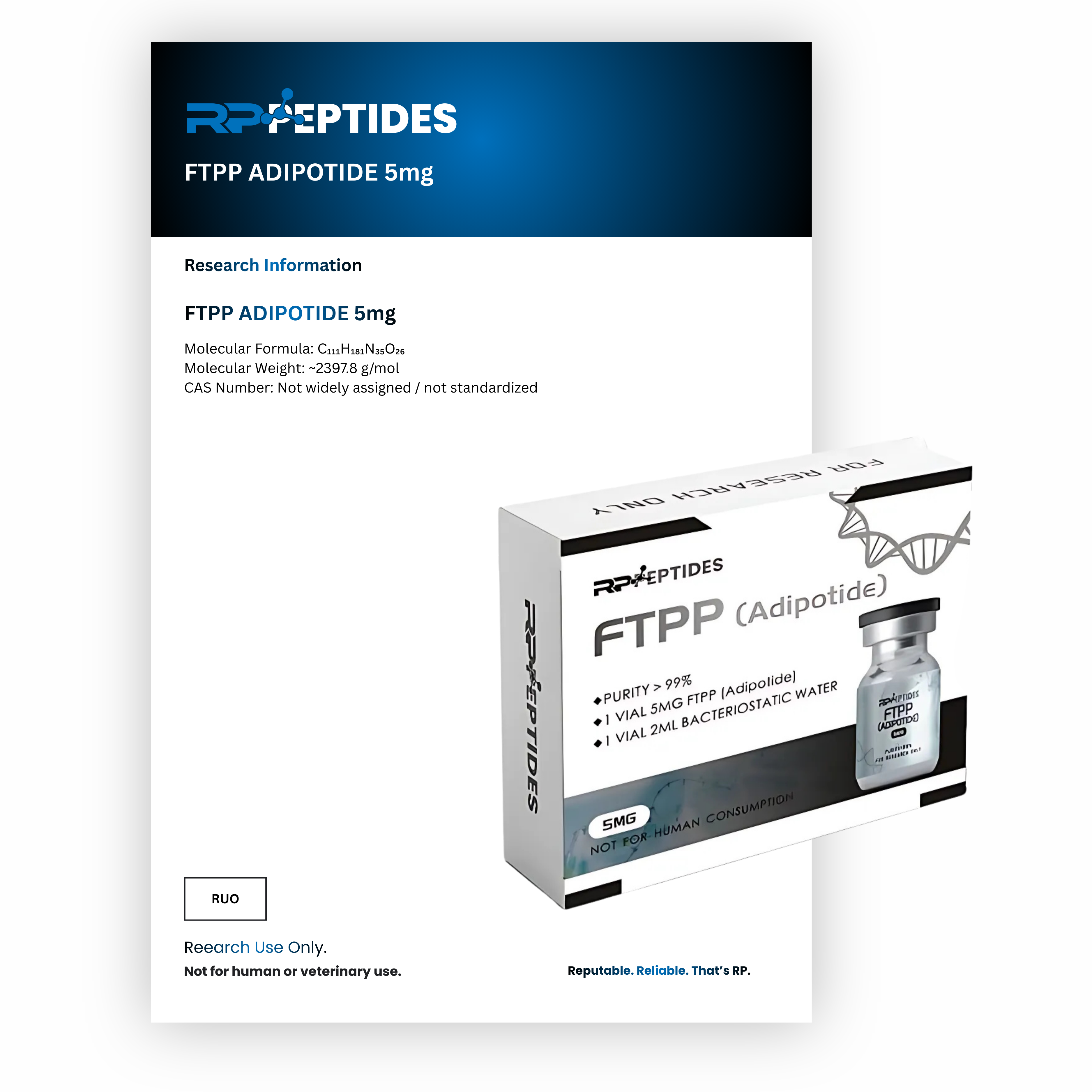 FTPP ADIPOTIDE 5mg : Research Only