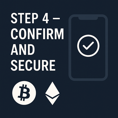 Confirm and Secure crypto deposit