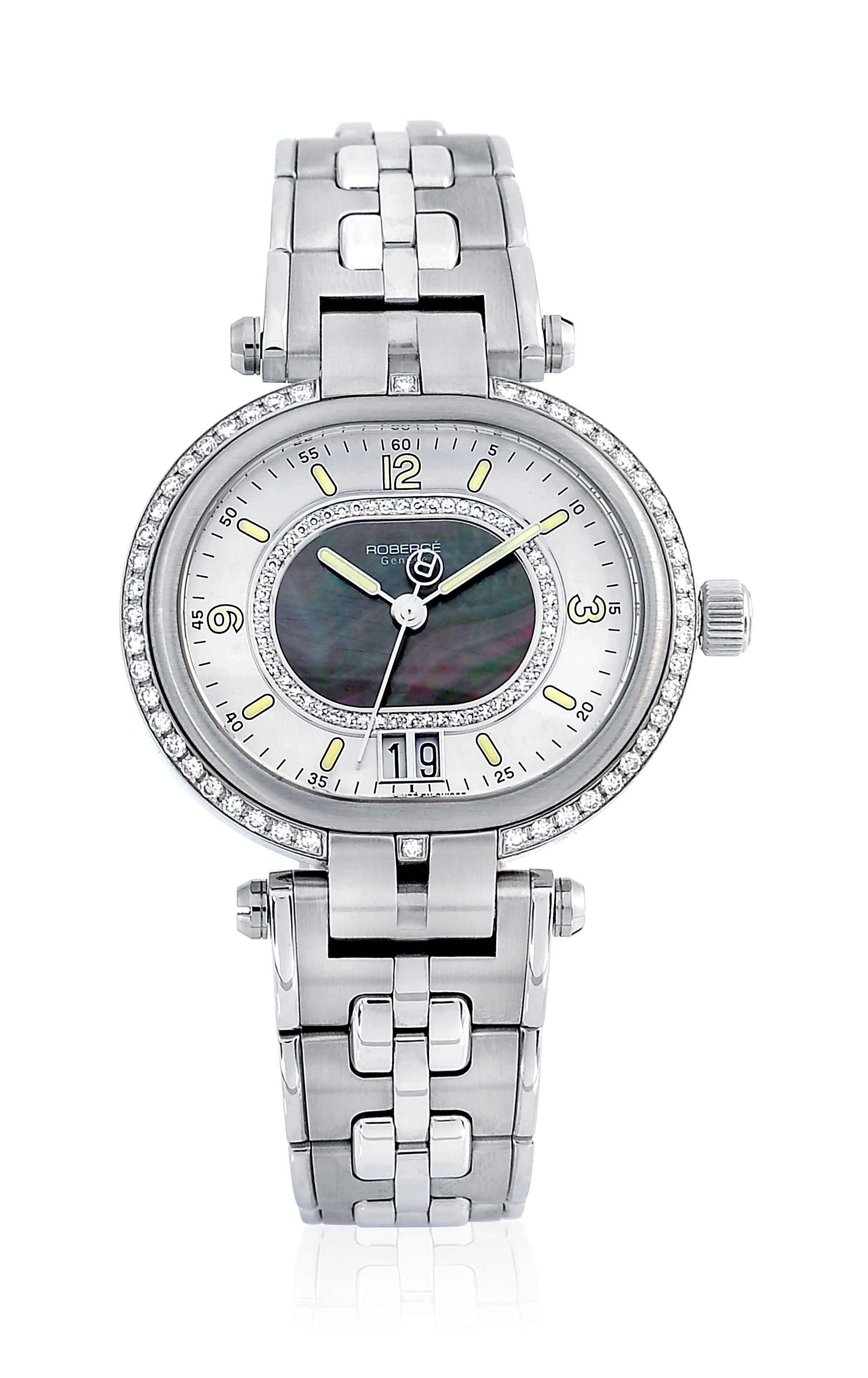 Robergé Andromede III. Grand Date Steel Diamond