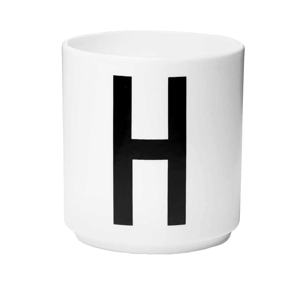 Design Letters Tasse H weiß