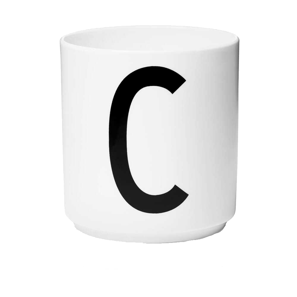 Design Letters Tasse C in weiß