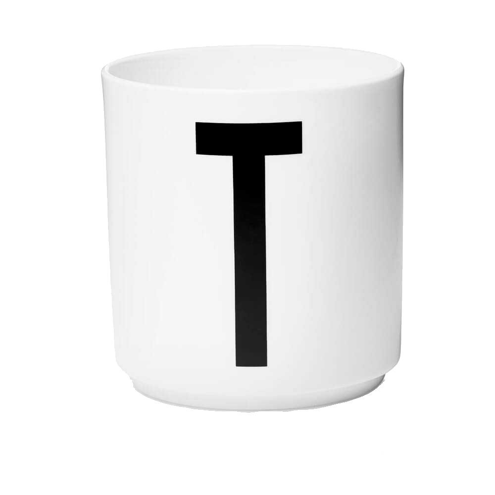 Design Letters Tasse T weiß