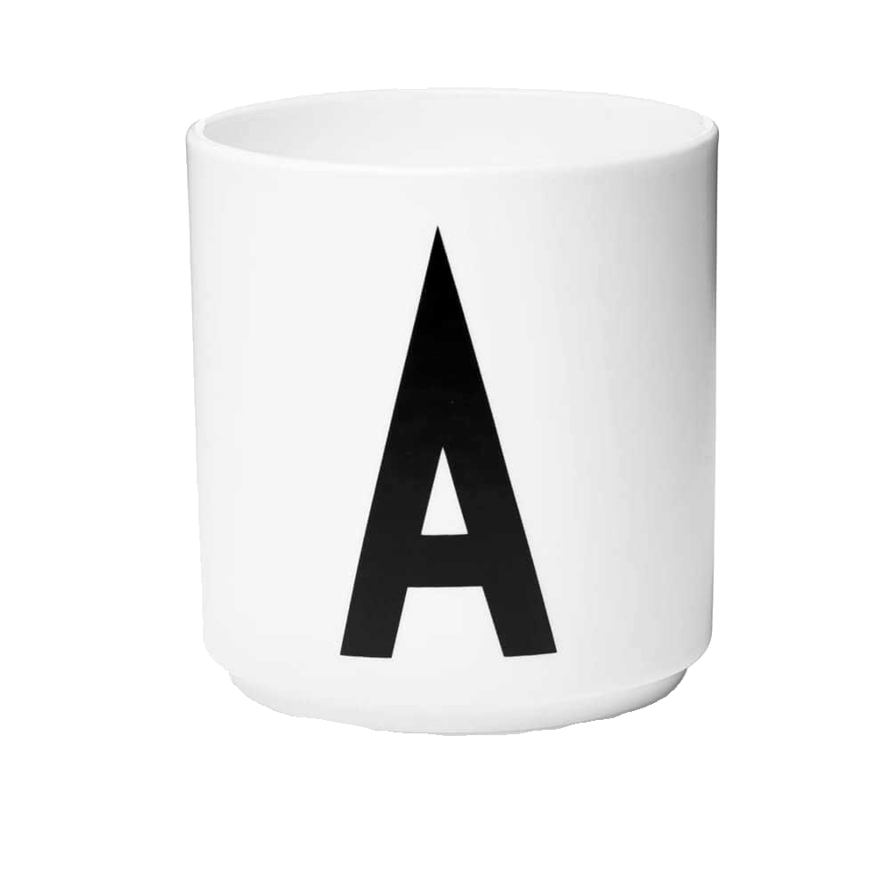 Design Letters Tasse A weiß