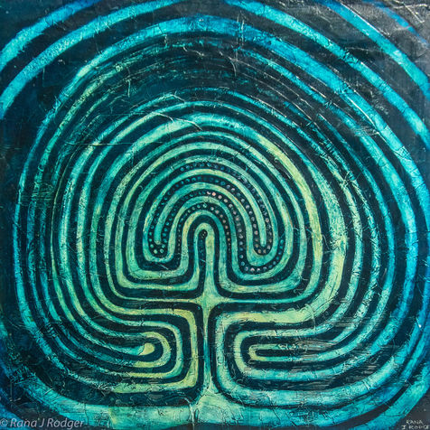 Labyrinth painting, abstract art, contemporary art, spiritual art, consciousness art, healing arts painting, healing arts, higher self art, channeling art, spirit art, spirit arts, meditation art