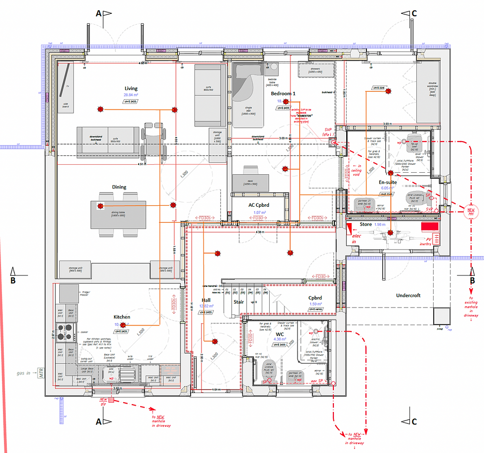 Fire mist floor plan