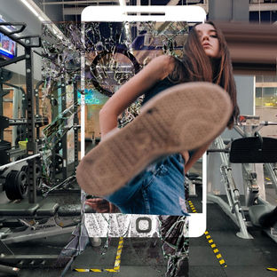 Girl Popping Out OF Mobile