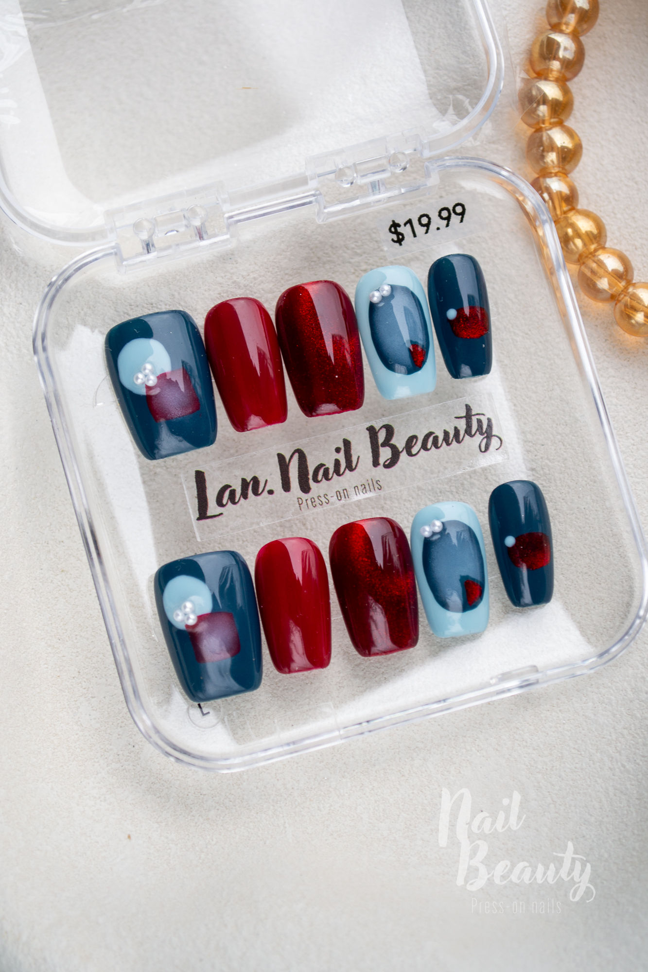 B Press-on nail L
