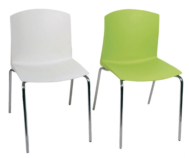 Thumbnail: Billings Chair 4 Leg White And Green