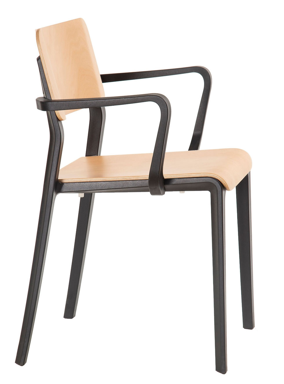 Thumbnail: Butler Chair Wood Arms Side