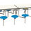 Thumbnail: Spaceright Rectangular Mobile Folding Table with 12 Seats