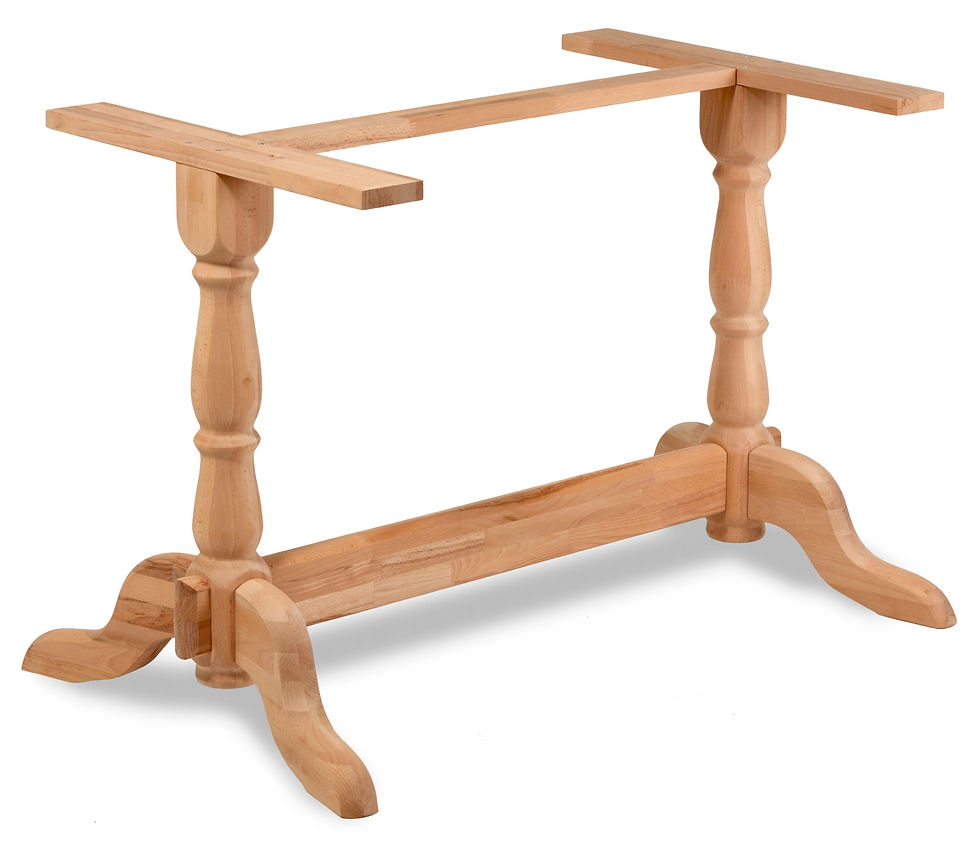 Thumbnail: Abbey Wood Solid Wood Table Base Refectory