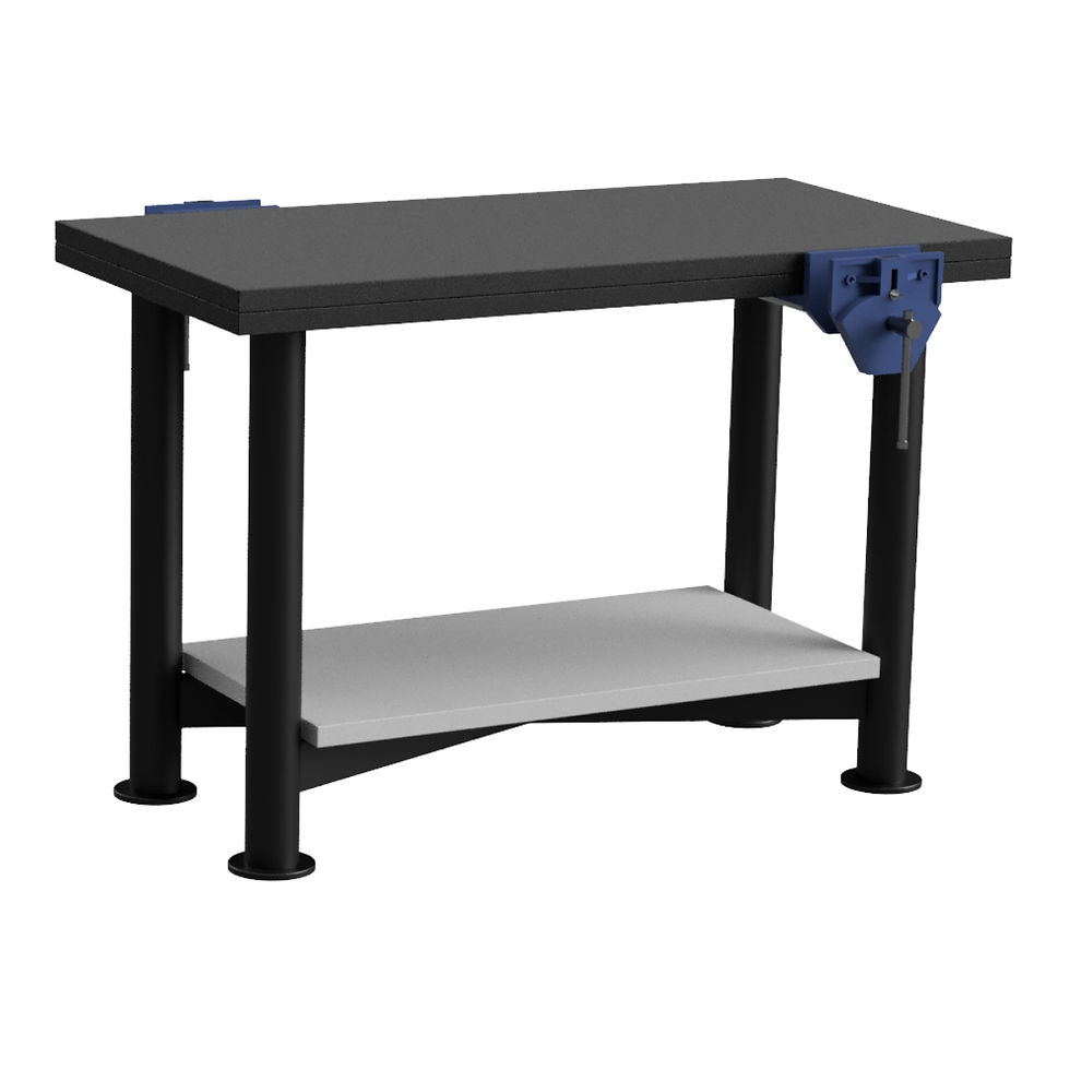 Thumbnail: SkillStation 2 person bench + 2 Vices + Bag Shelf