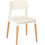 Thumbnail: Seatable Fargo Chair Beech Legs Shell White