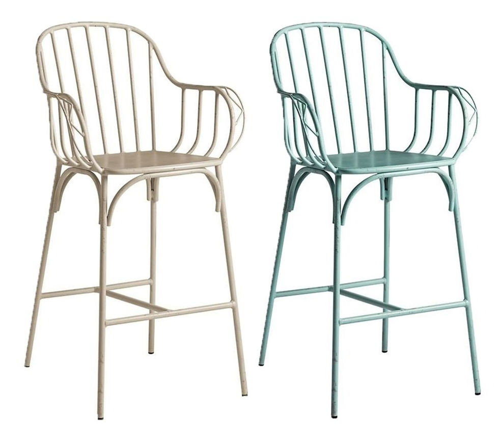 Thumbnail: Vee Stool Blue And White
